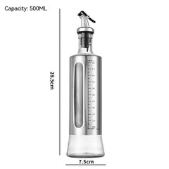 Kitchen Storage Bottle Cooking Oil Vinegar Seasoning Bottle Glass