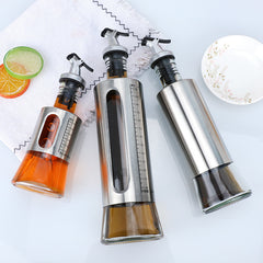 Kitchen Storage Bottle Cooking Oil Vinegar Seasoning Bottle Glass