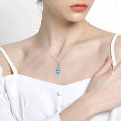 Blue Owl Beads Halloween Series 925 Sterling Silver Pendant Female Bracelet Diy Accessories