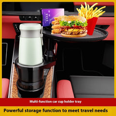 Car Water Cup Holder Multifunctional Storage Dining Table