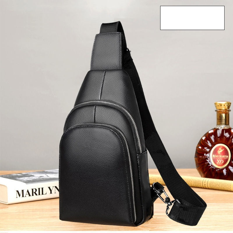 One-shoulder Messenger Casual Soft Leather Diagonal Chest Backpack