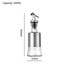 Kitchen Storage Bottle Cooking Oil Vinegar Seasoning Bottle Glass