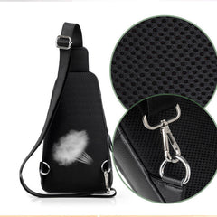 One-shoulder Messenger Casual Soft Leather Diagonal Chest Backpack