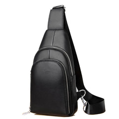 One-shoulder Messenger Casual Soft Leather Diagonal Chest Backpack